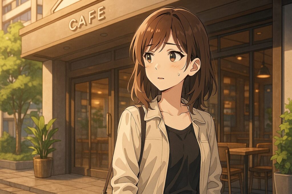 バチェラーデートで顔を確認するタイミングを待っている女性。イメージ:スピっと婚活ライフ